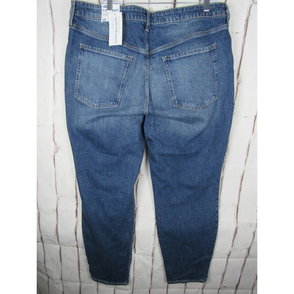 Old Navy Women's Jeans Size 18 Blue O.G. Straight High Rise Denim - Picture 2 of 5